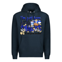 Navy im just here for the snacks volleyball brother Premium Hoodie - Zillion Design Studio