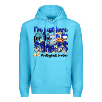Ocean Blue im just here for the snacks volleyball brother Premium Hoodie - Zillion Design Studio