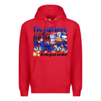 Red im just here for the snacks volleyball brother Premium Hoodie - Zillion Design Studio
