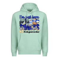 Im Just Here For The Snacks Volleyball Brother Premium Hoodie | Teevron