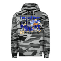 Slate Camo im just here for the snacks volleyball brother Premium Hoodie - Zillion Design Studio
