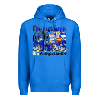 True Royal im just here for the snacks volleyball brother Premium Hoodie - Zillion Design Studio