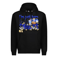 Black im just here for the snacks volleyball brother Premium Hoodie - Zillion Design Studio