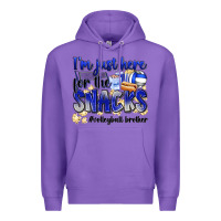 Purple im just here for the snacks volleyball brother Premium Hoodie - Zillion Design Studio