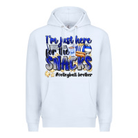 White im just here for the snacks volleyball brother Premium Hoodie - Zillion Design Studio