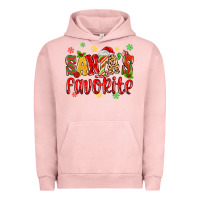 Pigment Salmon santa's favorite Urban Hoodie - MaliasSmallBusiness