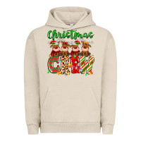 Pigment French Oak christmas crew  deer Urban Hoodie - MaliasSmallBusiness
