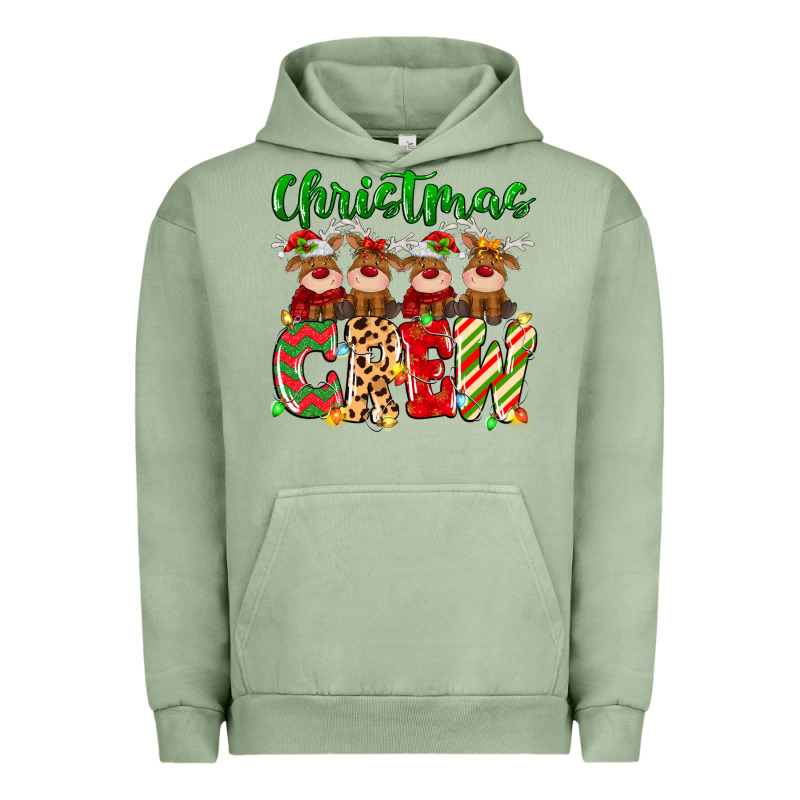 Christmas Crew  Deer Urban Hoodie by MaliasSmallBusiness | Teevron