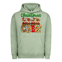 Pigment Oil Green christmas crew  deer Urban Hoodie - MaliasSmallBusiness