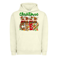 Pigment Pistachio christmas crew  deer Urban Hoodie - MaliasSmallBusiness