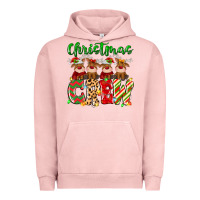 Pigment Salmon christmas crew  deer Urban Hoodie - MaliasSmallBusiness