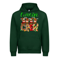 Forest Green cousin crew christmas deer Urban Hoodie - MaliasSmallBusiness