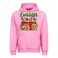 Fuchsia Pink cousin crew christmas deer Urban Hoodie - MaliasSmallBusiness