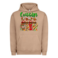 Pigment Burro cousin crew christmas deer Urban Hoodie - MaliasSmallBusiness