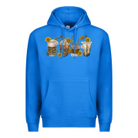 True Royal skeleton hands coffee cups Premium Hoodie - texasbilliewilder