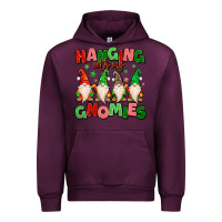Mauve Wine hanging with my gnomies Urban Hoodie - MaliasSmallBusiness