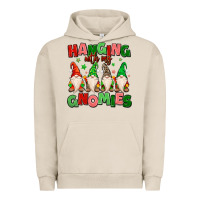 Pigment French Oak hanging with my gnomies Urban Hoodie - MaliasSmallBusiness
