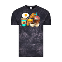Cloud Black Breakfast Coffee Cups Vintage Tee - Artiststas