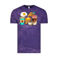 Cloud Purple Breakfast Coffee Cups Vintage Tee - Artiststas