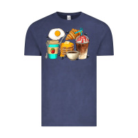 Vintage Denim Breakfast Coffee Cups Vintage Tee - Artiststas