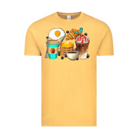 Vintage Mustard Breakfast Coffee Cups Vintage Tee - Artiststas