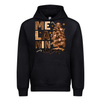 Black melanin christmas with christmas tree Urban Hoodie - MaliasSmallBusiness