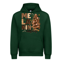 Foreset Green melanin christmas with christmas tree Urban Hoodie - MaliasSmallBusiness
