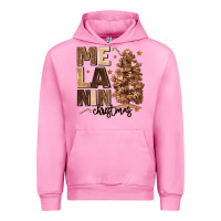 Fuchsia Pink melanin christmas with christmas tree Urban Hoodie - MaliasSmallBusiness