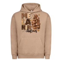 Pigment Burro melanin christmas with christmas tree Urban Hoodie - MaliasSmallBusiness