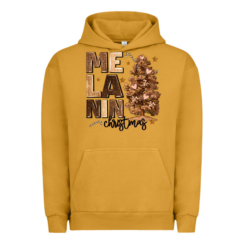 Melanin Christmas With Christmas Tree Urban Hoodie by MaliasSmallBusiness | Teevron