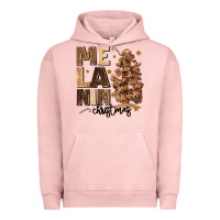 Pigment Salmon melanin christmas with christmas tree Urban Hoodie - MaliasSmallBusiness