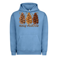 Pigment Pebble Blue melanin christmas trees Urban Hoodie - MaliasSmallBusiness