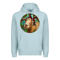 Blue Mist Farm Goat Christmas Premium Hoodie - RanaPortraitStore