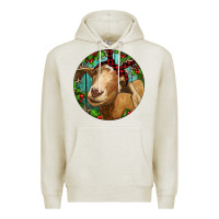 Oatmeal Heather Farm Goat Christmas Premium Hoodie - RanaPortraitStore