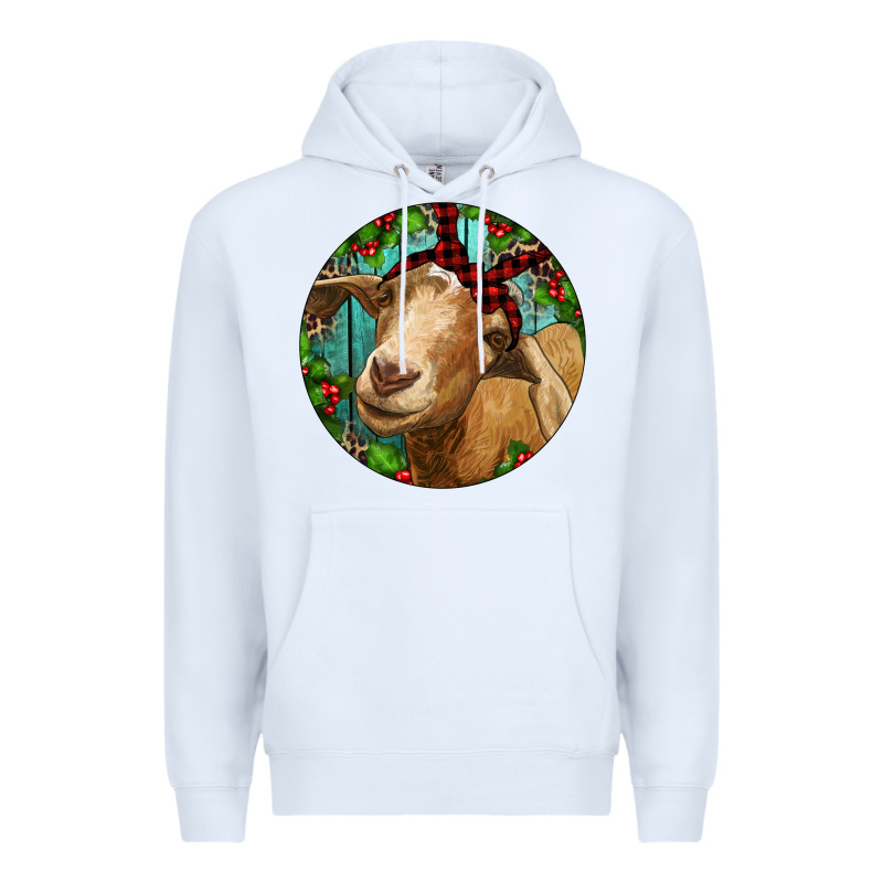 Farm Goat Christmas Premium Hoodie by RanaPortraitStore | Teevron