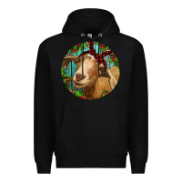 Black Farm Goat Christmas Premium Hoodie - RanaPortraitStore