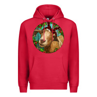 Cardinal Farm Goat Christmas Premium Hoodie - RanaPortraitStore