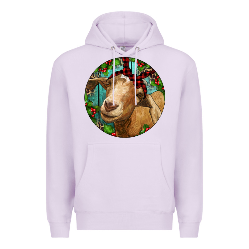 Farm Goat Christmas Premium Hoodie by RanaPortraitStore | Teevron
