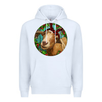 White Farm Goat Christmas Premium Hoodie - RanaPortraitStore