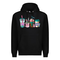 Black nurse fuel coffee cups Premium Hoodie - AdoDesignShop