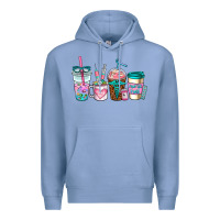 Colony Blue nurse fuel coffee cups Premium Hoodie - AdoDesignShop