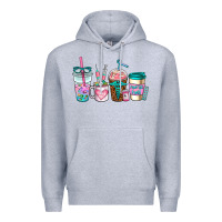 Heather Grey nurse fuel coffee cups Premium Hoodie - AdoDesignShop