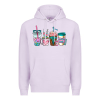 Lilac nurse fuel coffee cups Premium Hoodie - AdoDesignShop