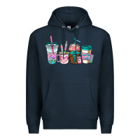 Navy nurse fuel coffee cups Premium Hoodie - AdoDesignShop