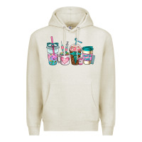Oatmeal Heather nurse fuel coffee cups Premium Hoodie - AdoDesignShop