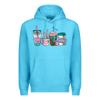 Ocean Blue nurse fuel coffee cups Premium Hoodie - AdoDesignShop