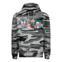 Slate Camo nurse fuel coffee cups Premium Hoodie - AdoDesignShop