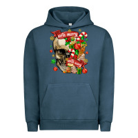 Pigment Midnight Navy sorta merry sorta scary Urban Hoodie - MaliasSmallBusiness
