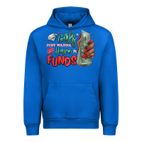 Cobalt girls just wanna have funds Urban Hoodie - MaliasSmallBusiness