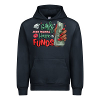 Navy girls just wanna have funds Urban Hoodie - MaliasSmallBusiness